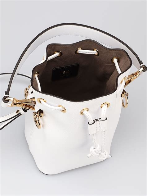 fendi mon tresor bucket bag white|fendi drawstring bucket bag.